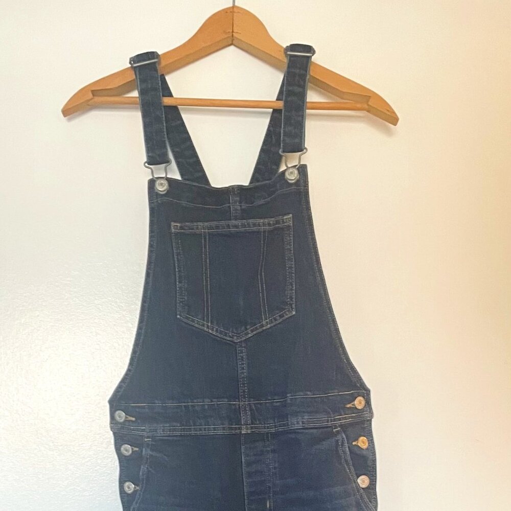 Old Navy - Dark Wash Jean Overalls (Size 0)